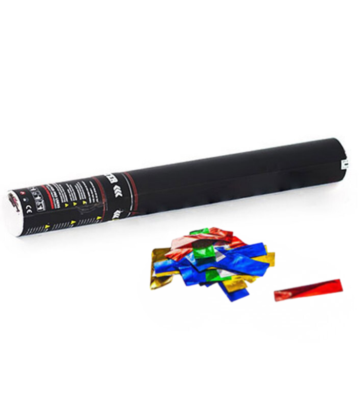 TCM FX - Kézi működtetésű Konfetti Ágyú 50cm - Többszínű Metallic